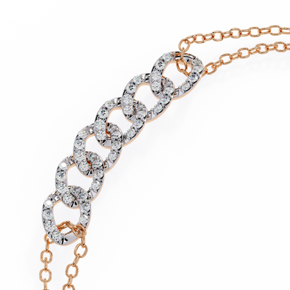 0.58 CTW Round Cut Lab Grown Diamond Bracelet