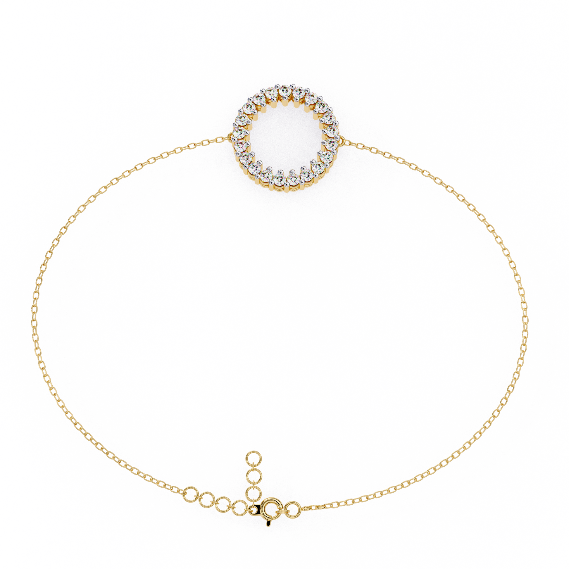 Circle Diamond Bracelet