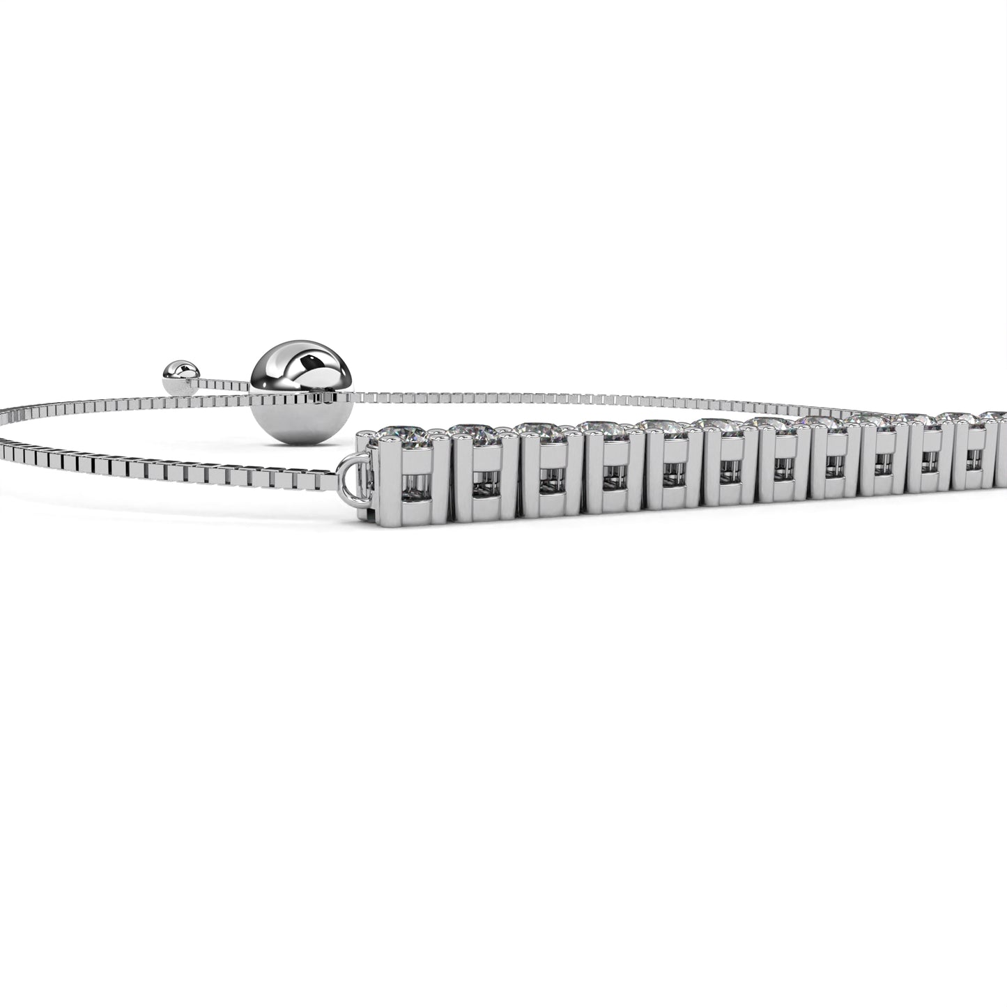 0.4 CTW Round Cut Lab Grown Diamond Pave Bracelet