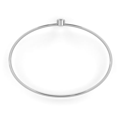 Bezel Solitaire Round Bangle