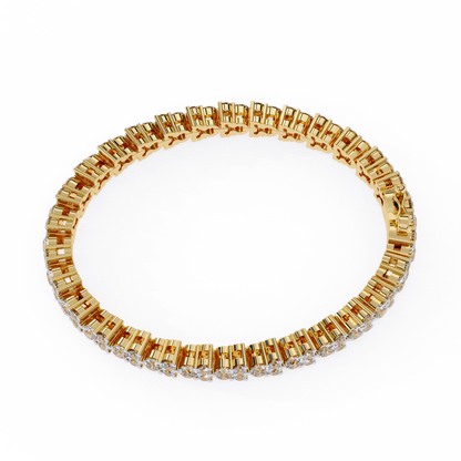 Trio Round Stone Bangle