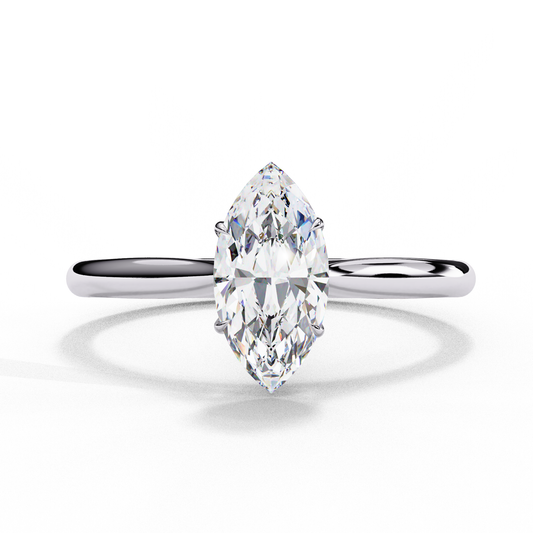 2.0 Ct Marquise Cut F-VS1 Lab Grown Diamond Solitaire Engagement Ring