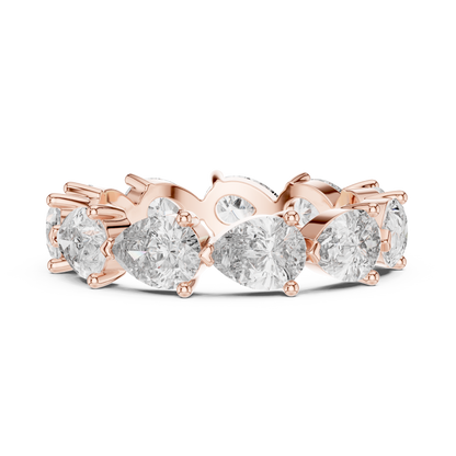 Pear Cut Lab Grown Diamond Eternity Band