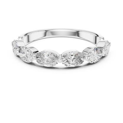 East West Oval Lab Grown Diamond Wedding Band