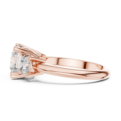 The Eternal Three Stone Round Lab Grown Diamond Ring