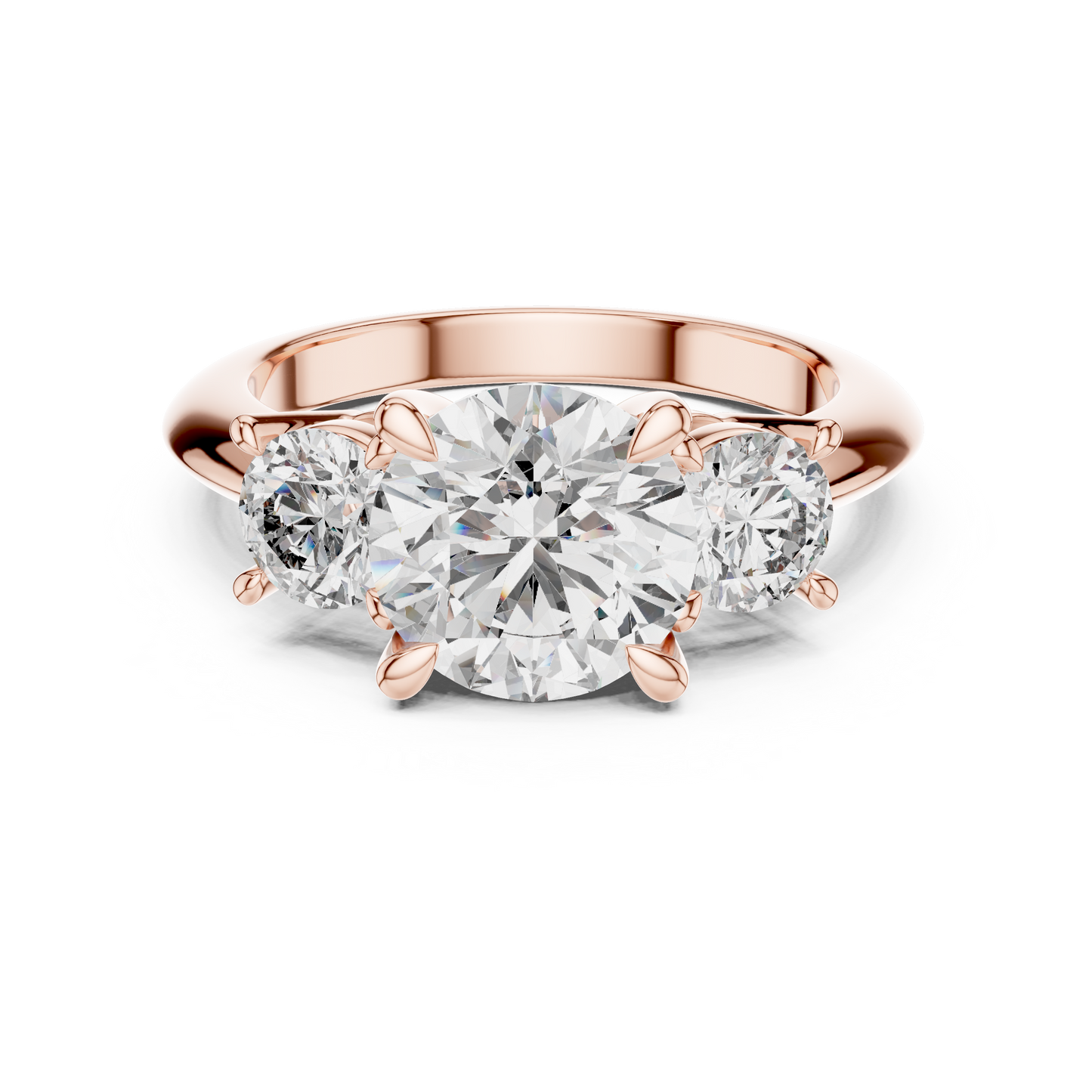 The Eternal Three Stone Round Lab Grown Diamond Ring