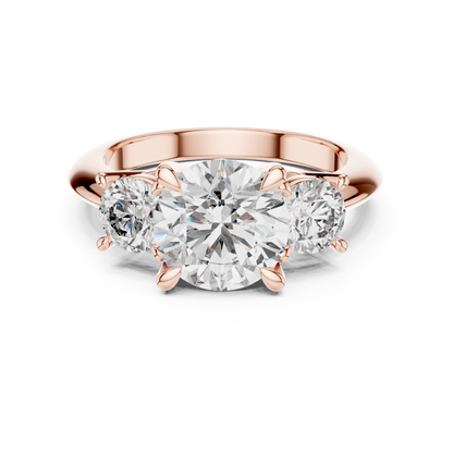 The Eternal Three Stone Round Lab Grown Diamond Ring