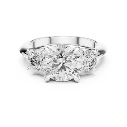 The Eternal Three Stone Round Lab Grown Diamond Ring