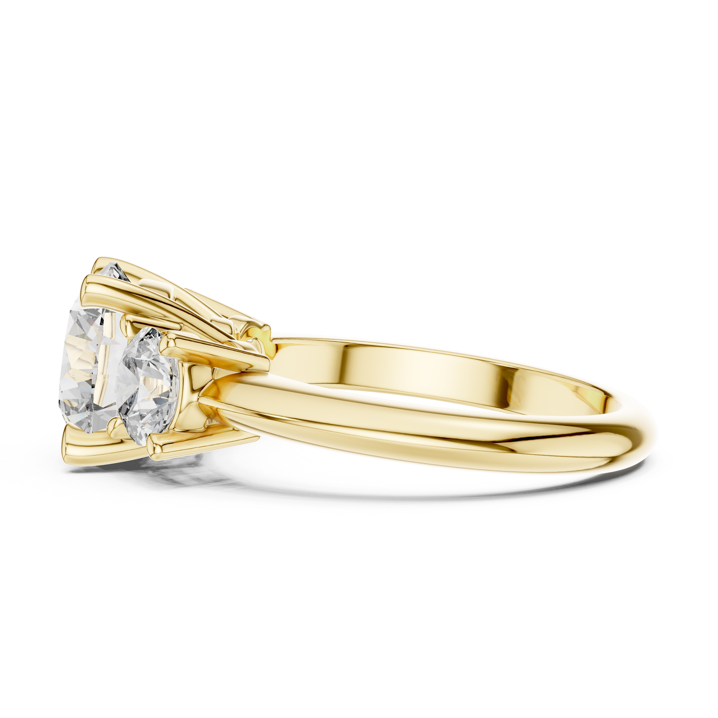 The Eternal Three Stone Round Lab Grown Diamond Ring
