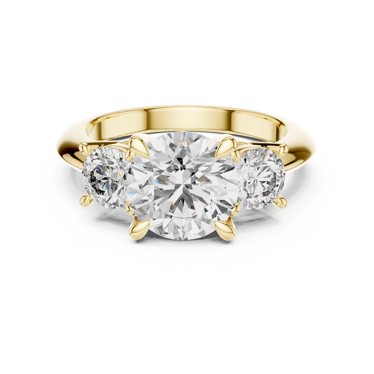 The Eternal Three Stone Round Lab Grown Diamond Ring