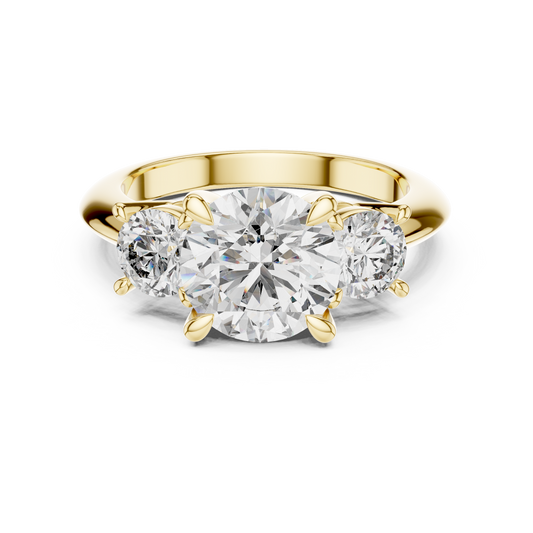 The Eternal Three Stone Round Lab Grown Diamond Ring