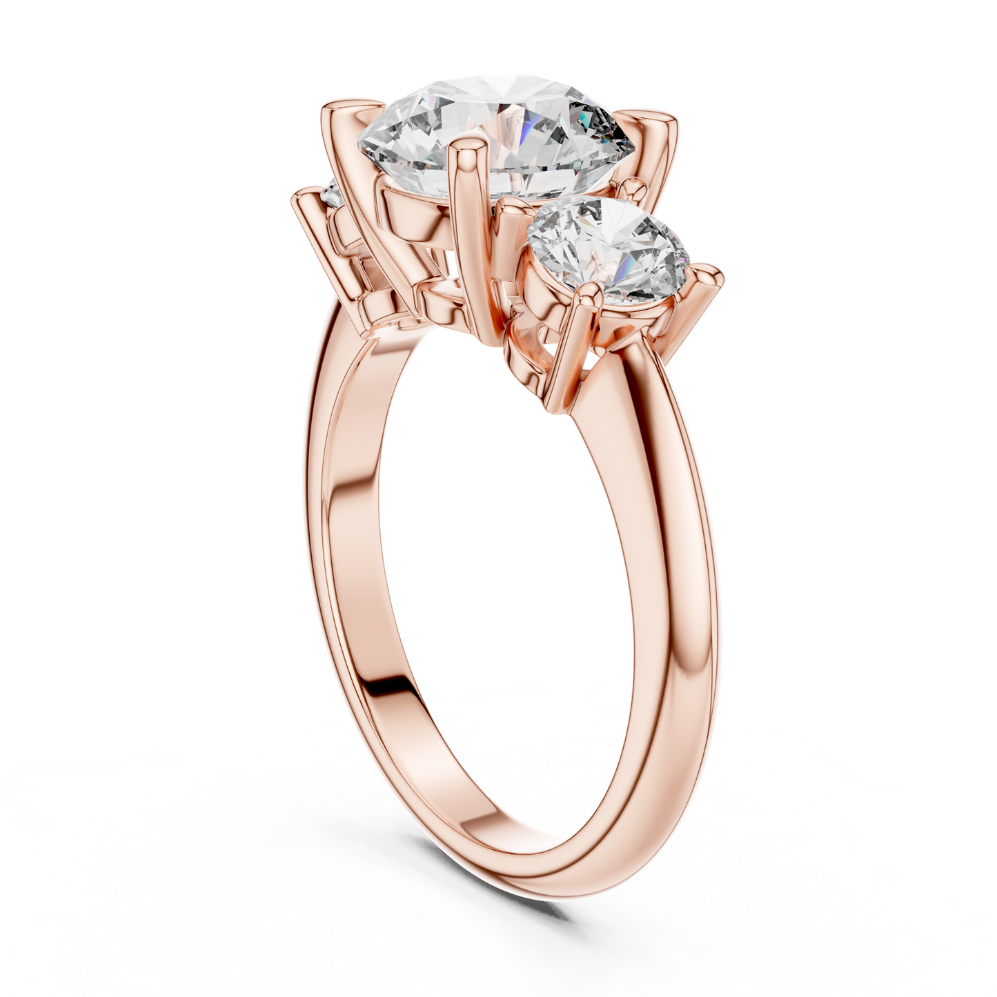 The Eternal Three Stone Round Lab Grown Diamond Ring