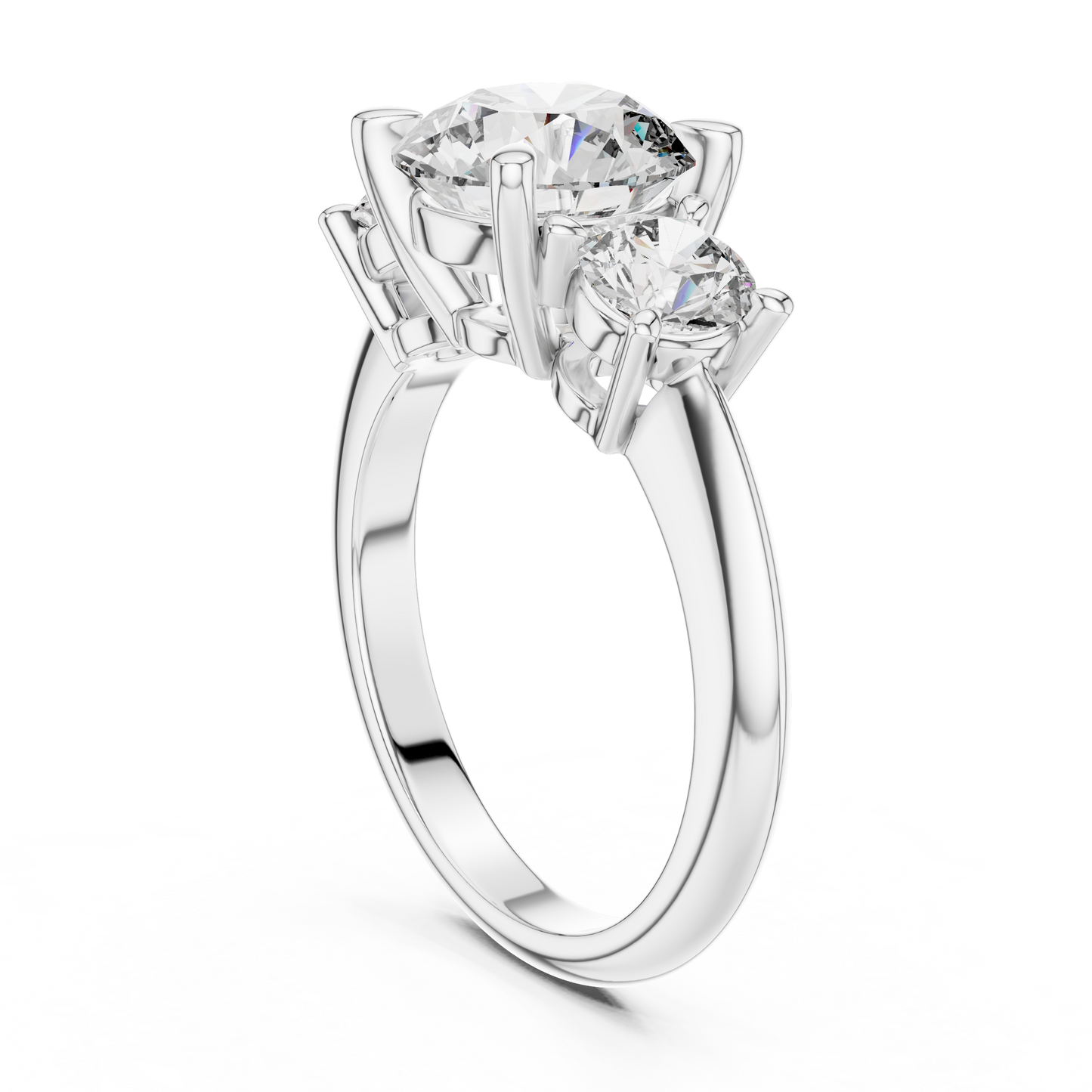 The Eternal Three Stone Round Lab Grown Diamond Ring
