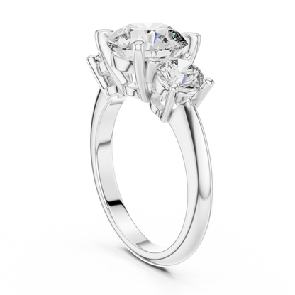 The Eternal Three Stone Round Lab Grown Diamond Ring