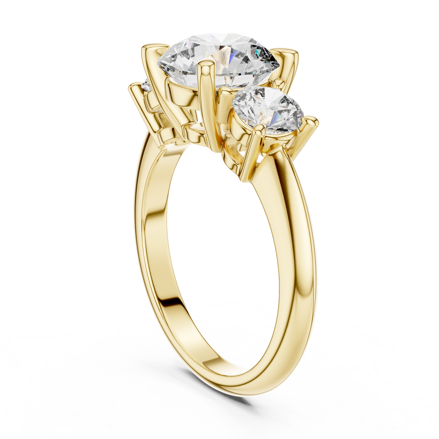 The Eternal Three Stone Round Lab Grown Diamond Ring