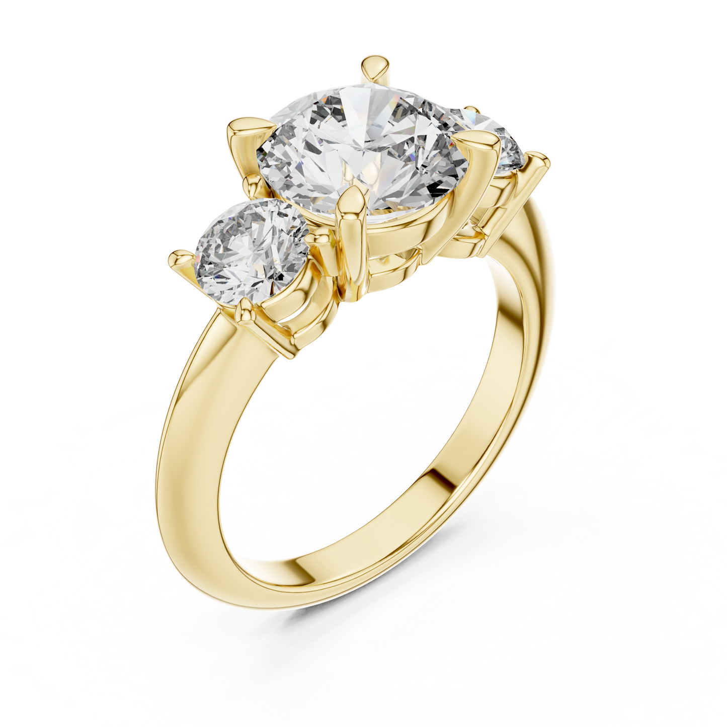 The Eternal Three Stone Round Lab Grown Diamond Ring