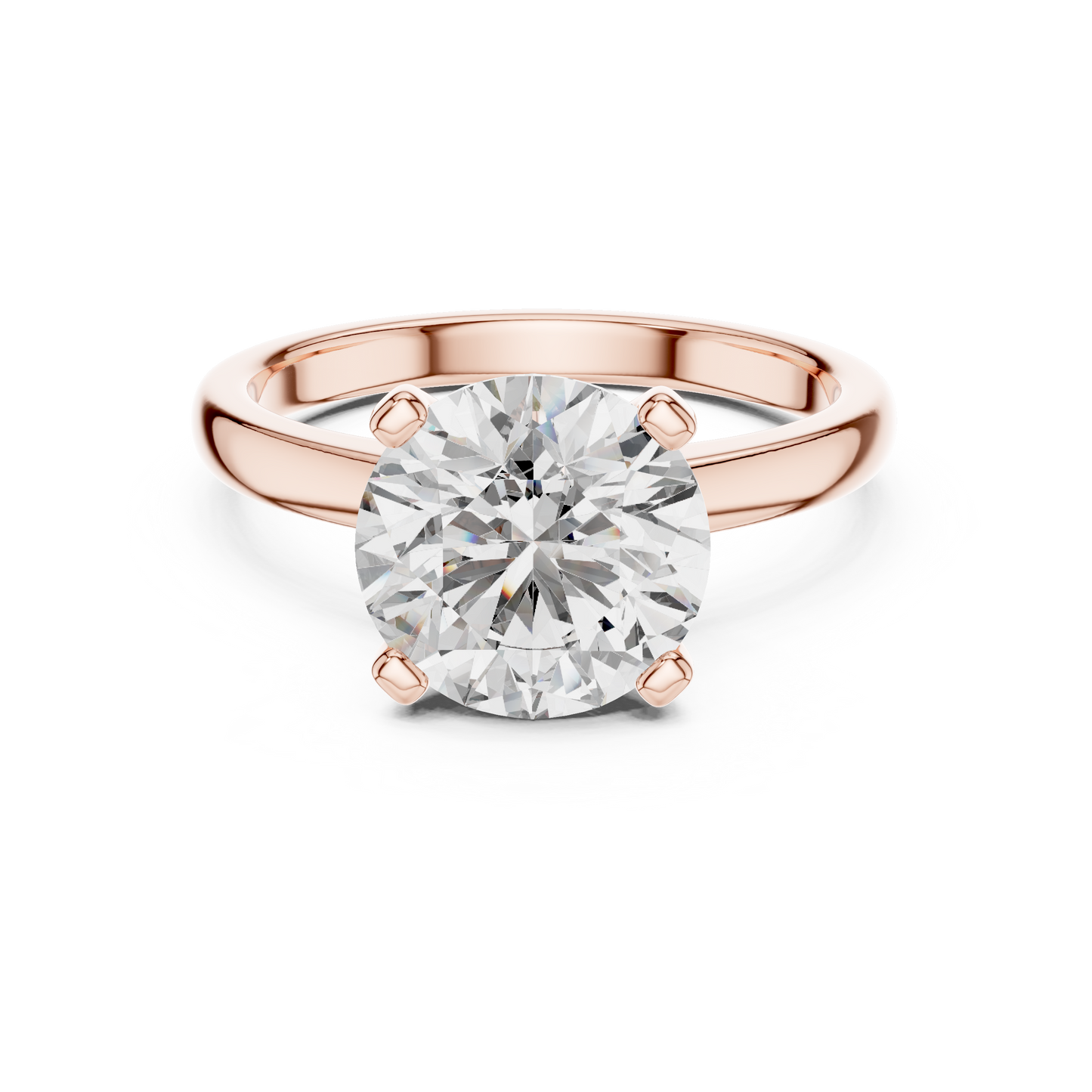 Classic Solitaire Round Lab Grown Diamond Engagement Ring