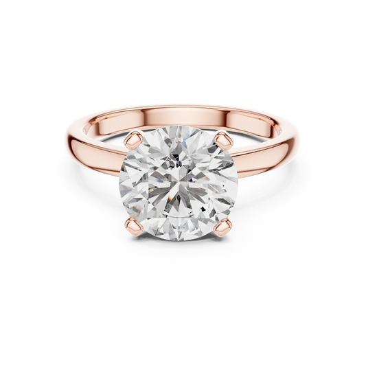 Classic Solitaire Round Lab Grown Diamond Engagement Ring