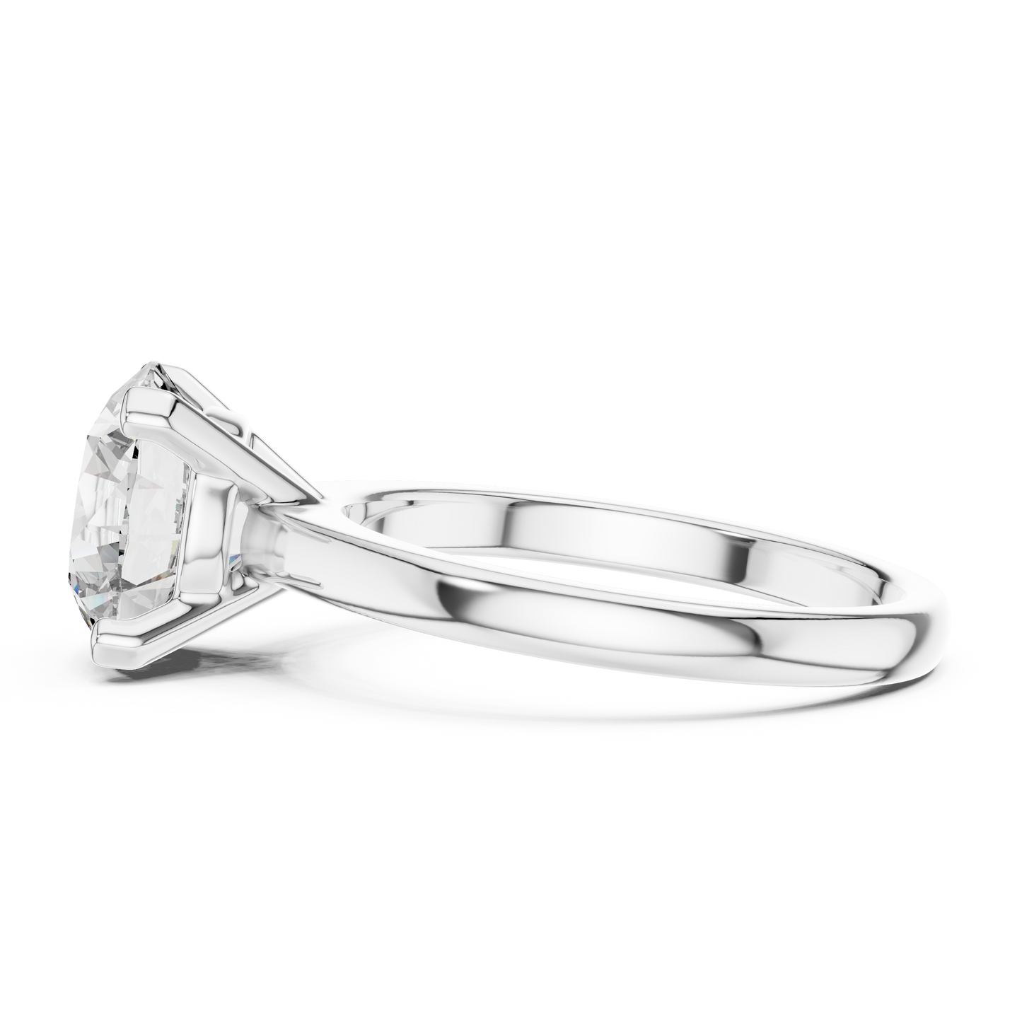 Classic Solitaire Round Lab Grown Diamond Engagement Ring