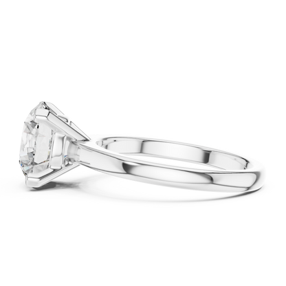 Classic Solitaire Round Lab Grown Diamond Engagement Ring