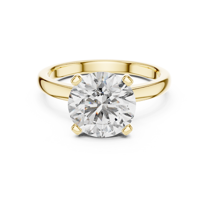 Classic Solitaire Round Lab Grown Diamond Engagement Ring
