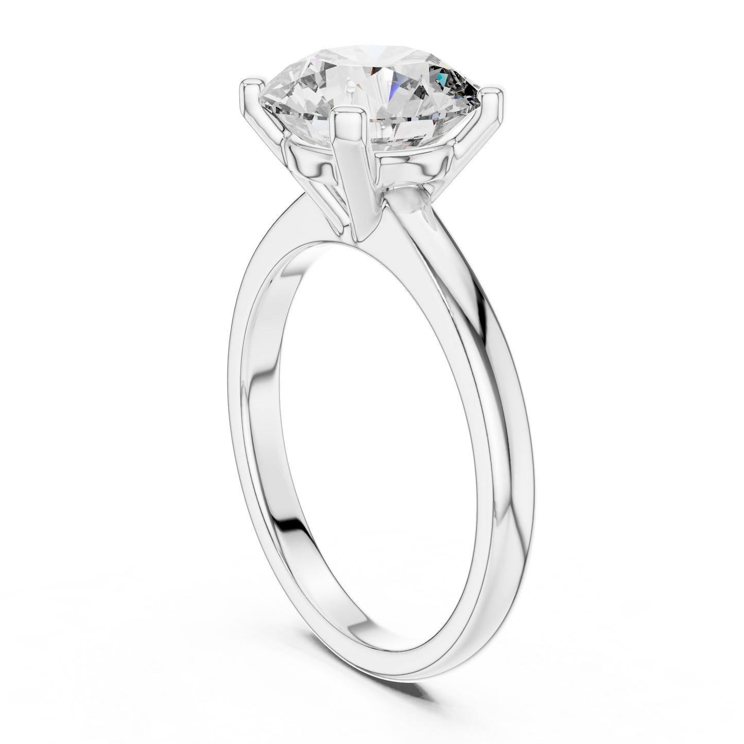 Classic Solitaire Round Lab Grown Diamond Engagement Ring