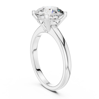 Classic Solitaire Round Lab Grown Diamond Engagement Ring