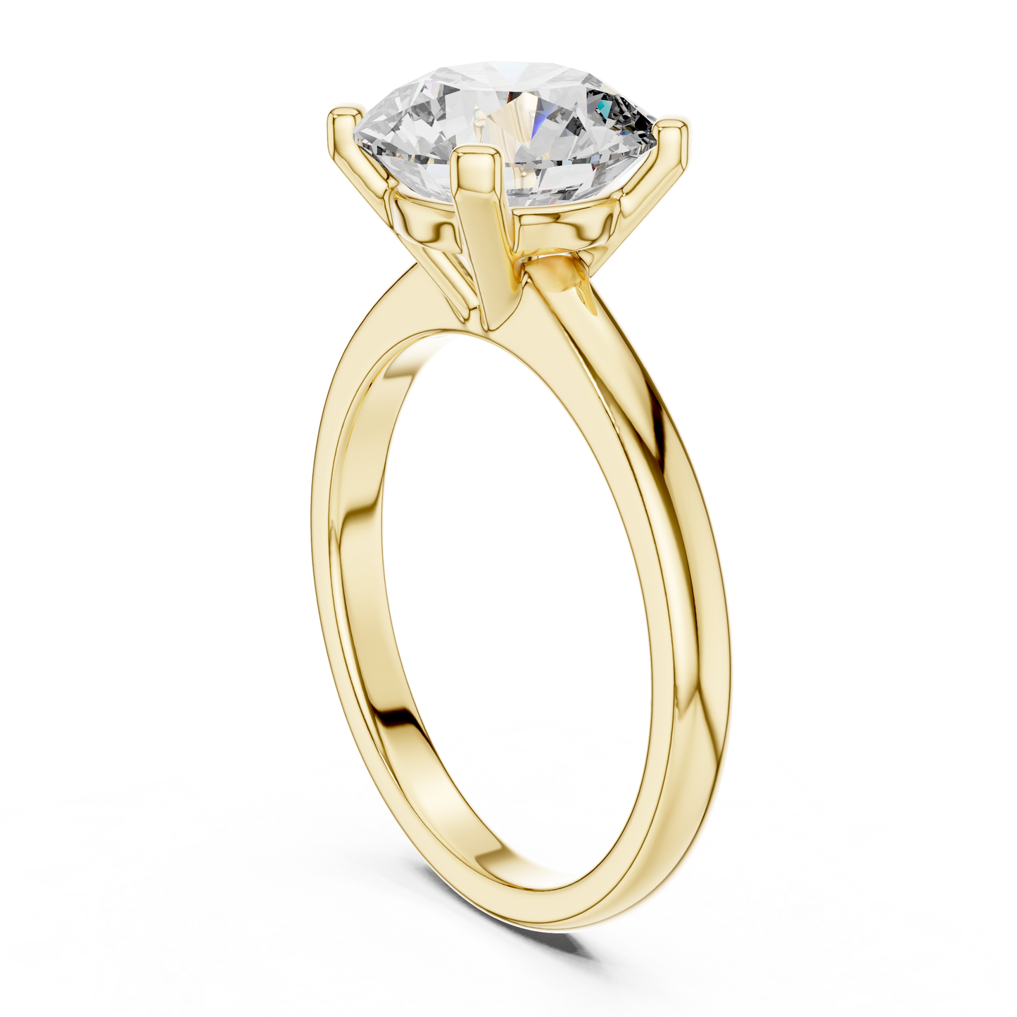 Classic Solitaire Round Lab Grown Diamond Engagement Ring