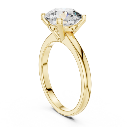 Classic Solitaire Round Lab Grown Diamond Engagement Ring