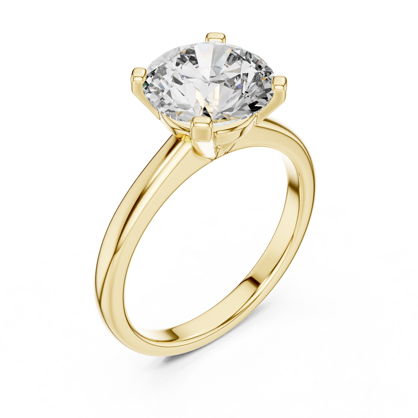 Classic Solitaire Round Lab Grown Diamond Engagement Ring