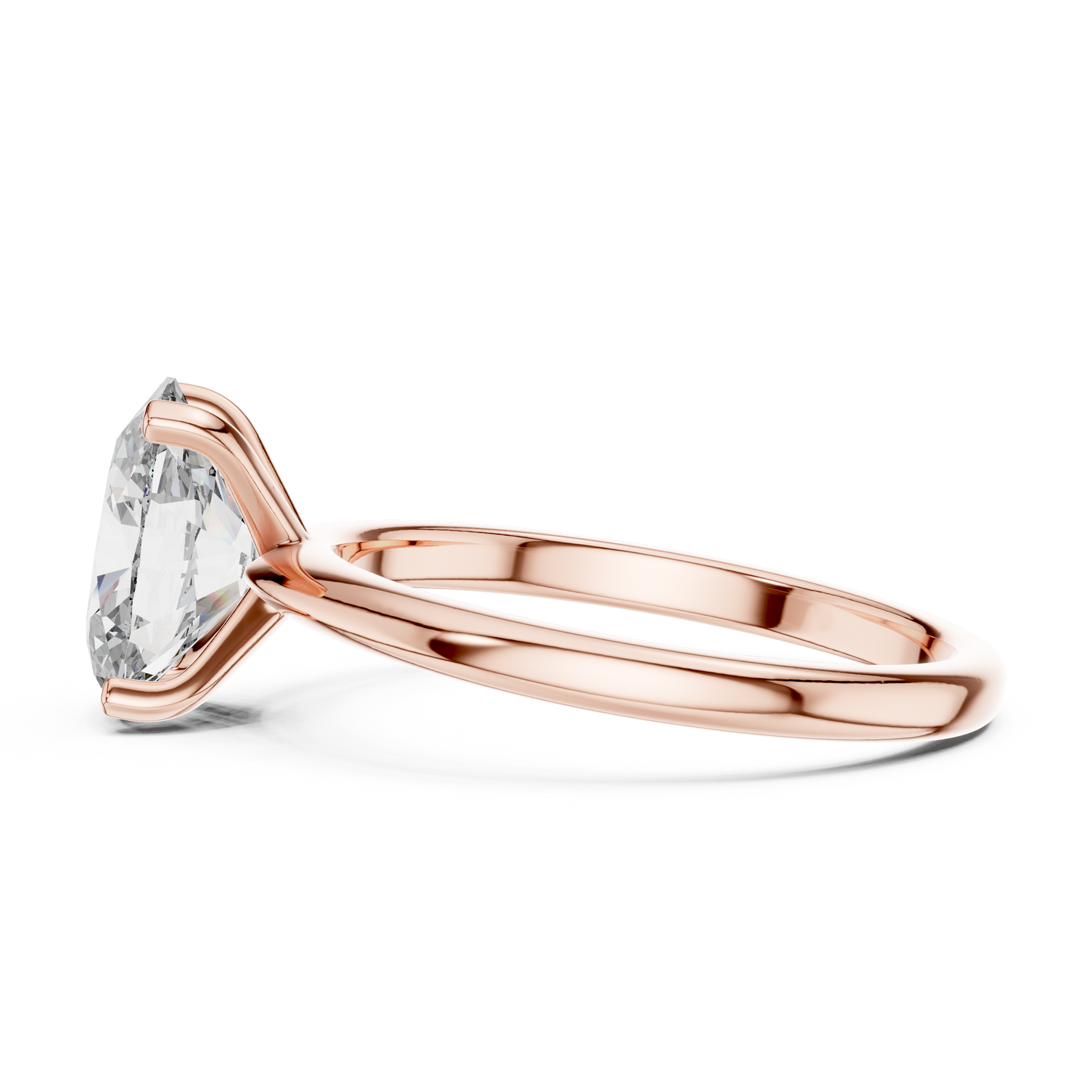Oval Cut Lab Grown Diamond Engagement Ring