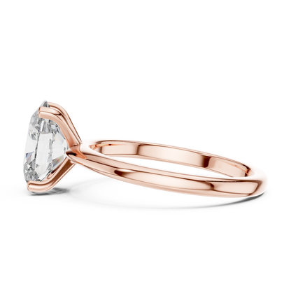 Oval Cut Lab Grown Diamond Engagement Ring