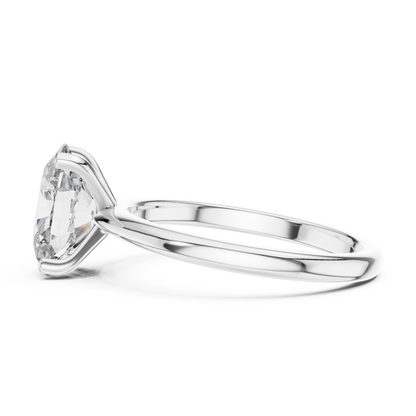 Oval Cut Lab Grown Diamond Engagement Ring