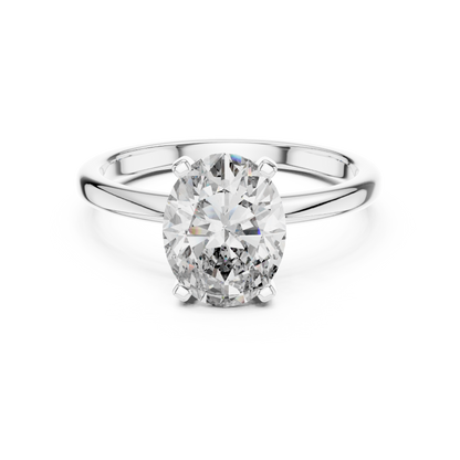 Oval Cut Lab Grown Diamond Engagement Ring