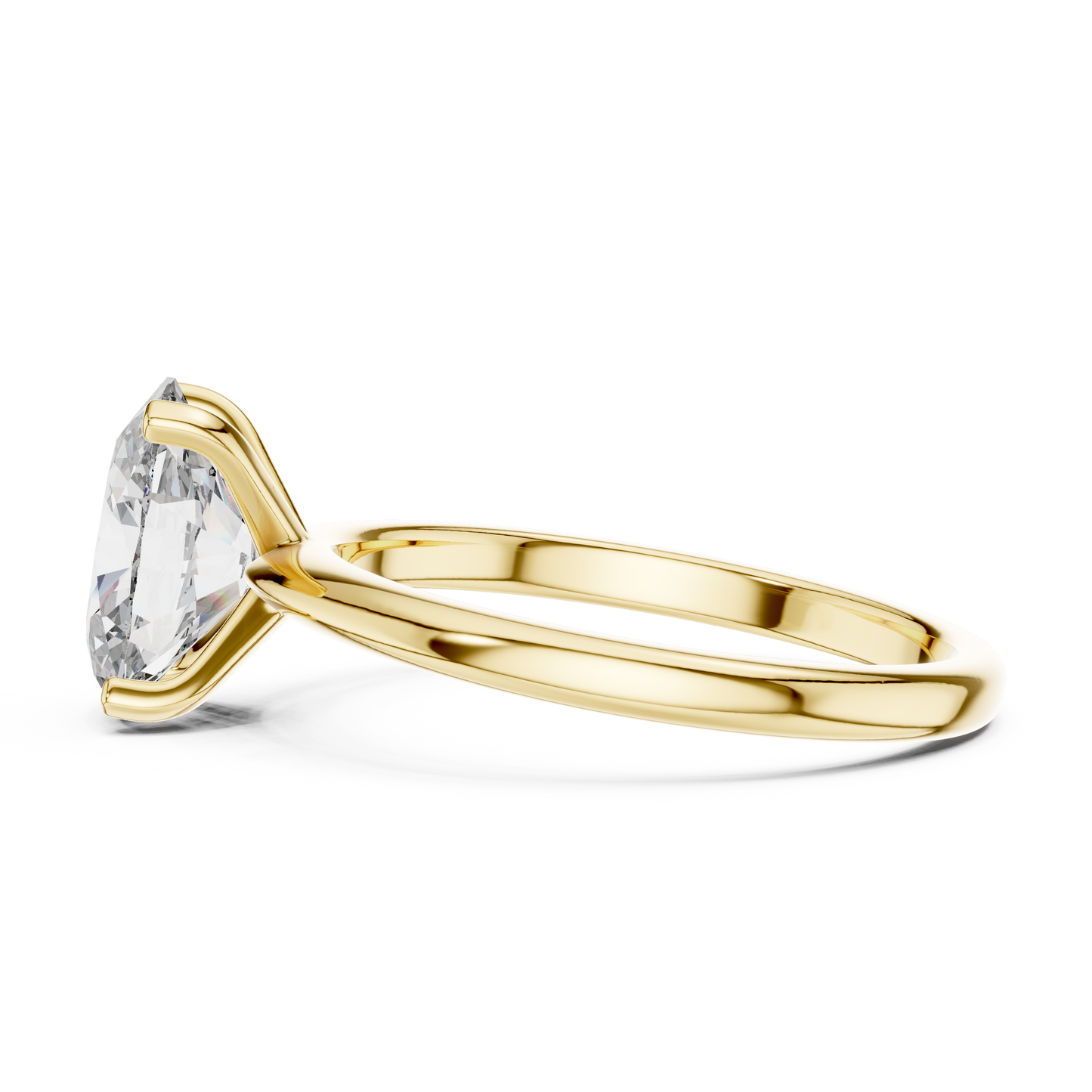Oval Cut Lab Grown Diamond Engagement Ring