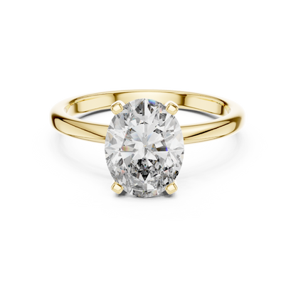 Oval Cut Lab Grown Diamond Engagement Ring