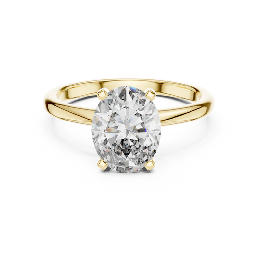 Oval Cut Lab Grown Diamond Engagement Ring