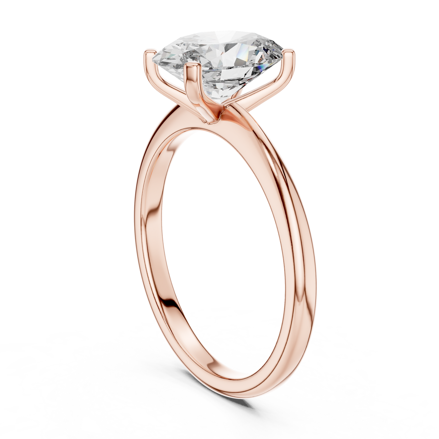 Oval Cut Lab Grown Diamond Engagement Ring