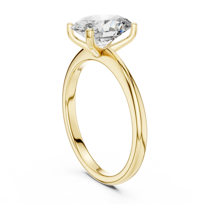 Oval Cut Lab Grown Diamond Engagement Ring