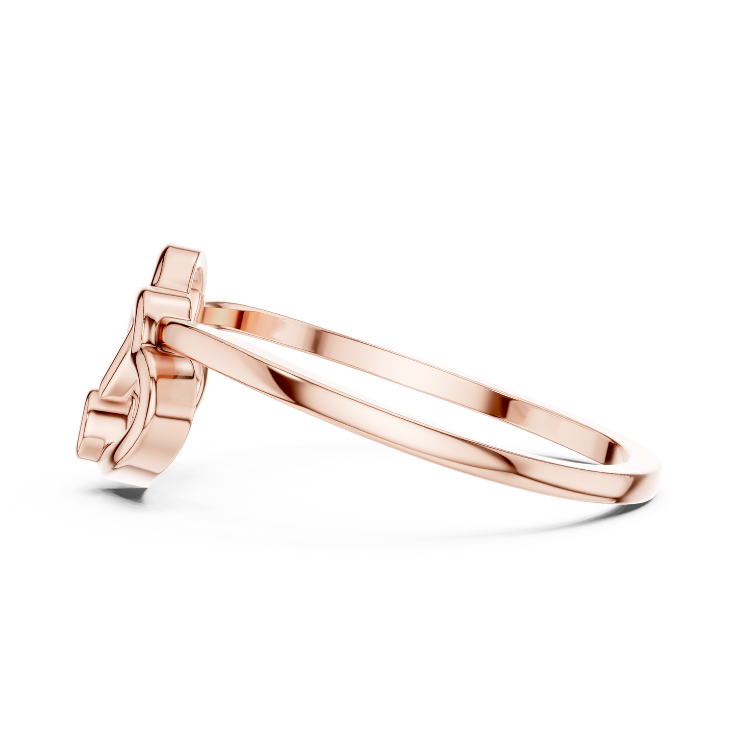 Interlocking Double Heart Lab Grown Diamond Ring