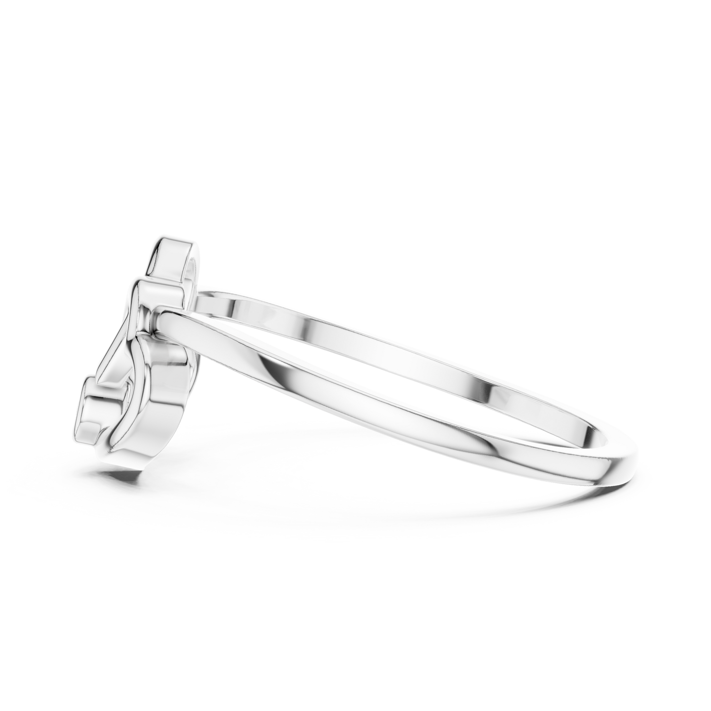 Interlocking Double Heart Lab Grown Diamond Ring