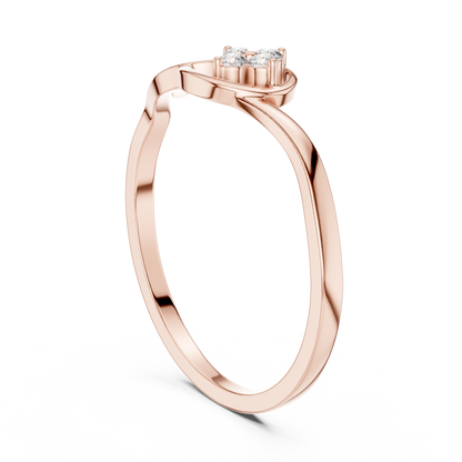 Floral Cluster Round Lab Grown Diamond Ring