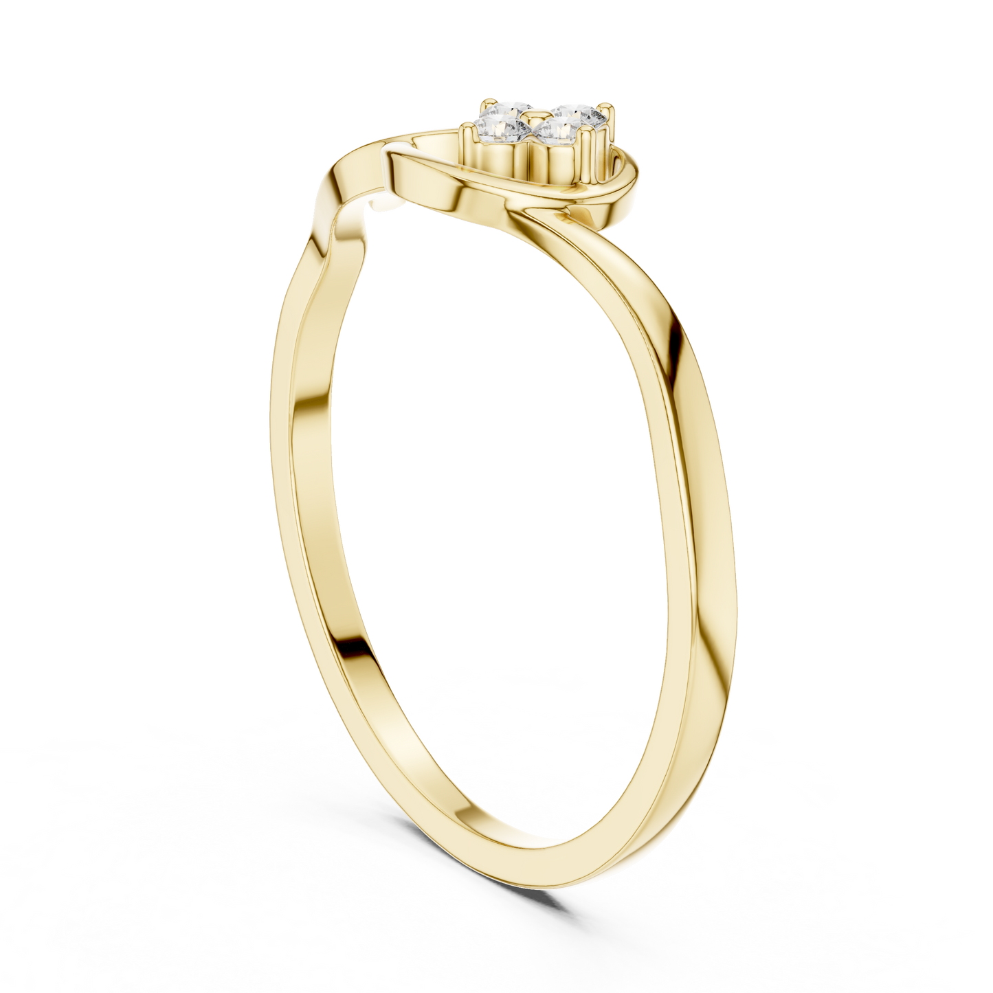 Floral Cluster Round Lab Grown Diamond Ring