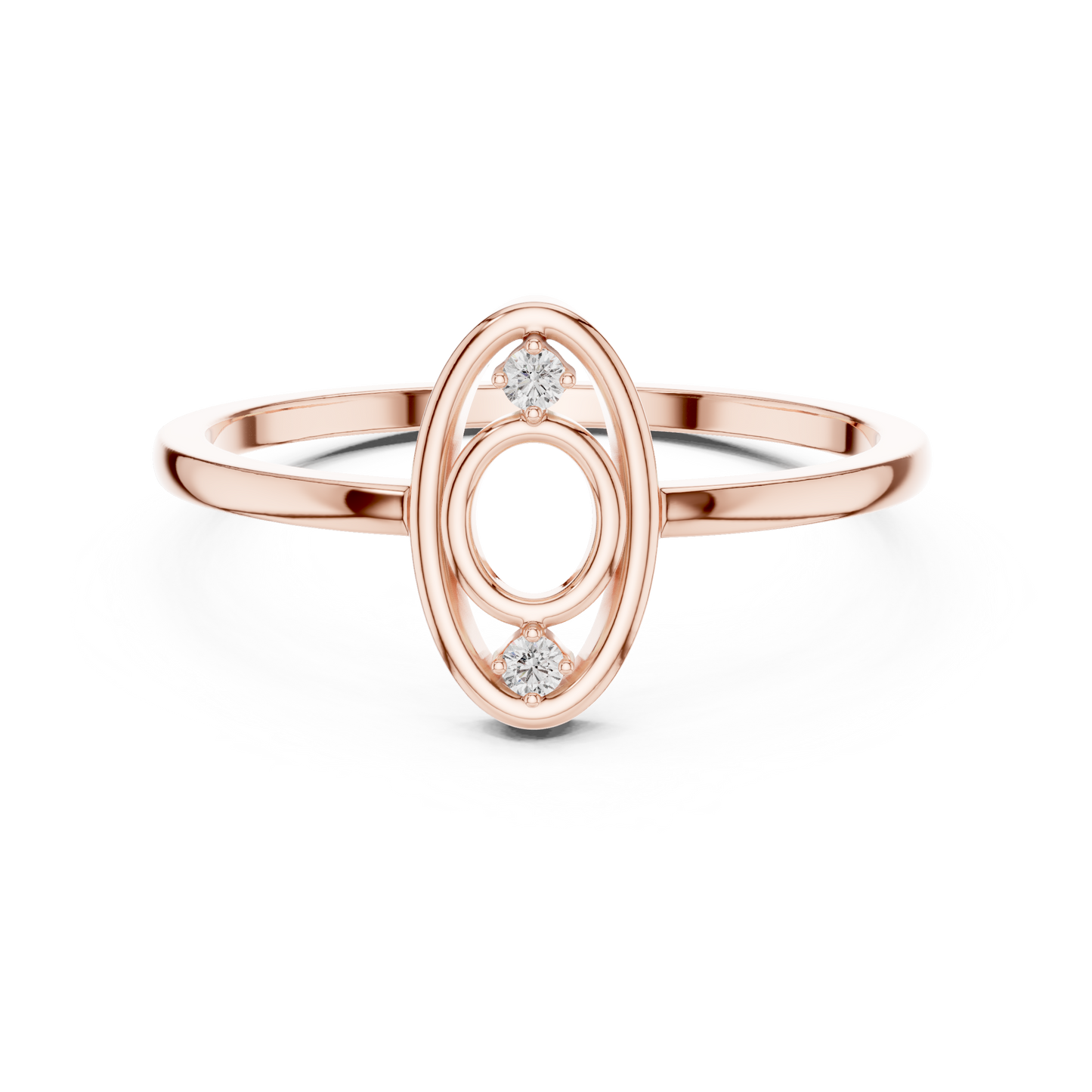 Modern Oval Shape Lab Grown Diamond Ring