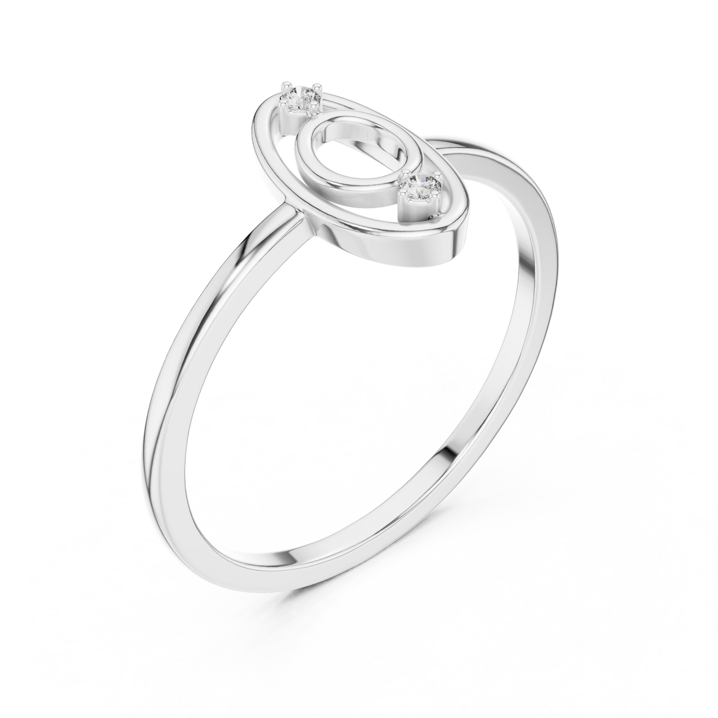 Modern Oval Shape Lab Grown Diamond Ring