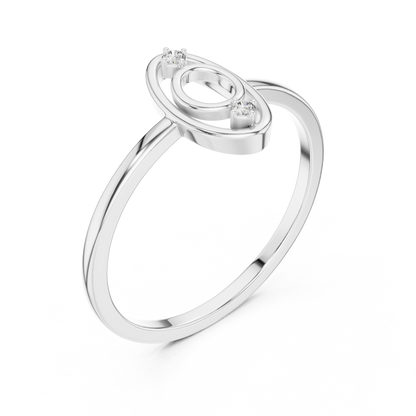 Modern Oval Shape Lab Grown Diamond Ring
