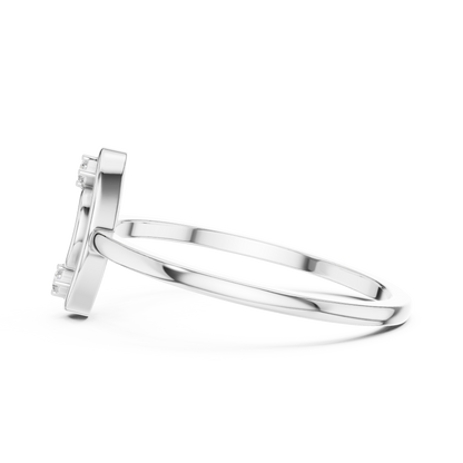 Modern Oval Shape Lab Grown Diamond Ring