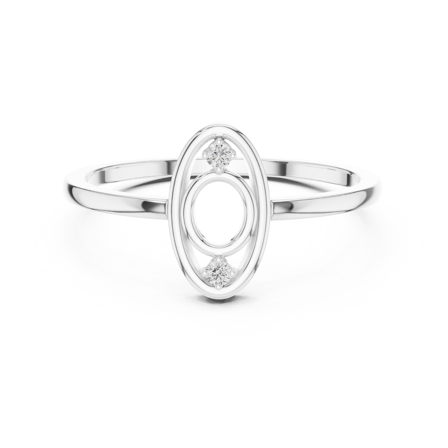 Modern Oval Shape Lab Grown Diamond Ring