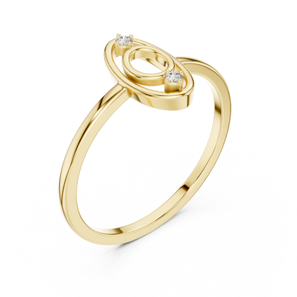 Modern Oval Shape Lab Grown Diamond Ring