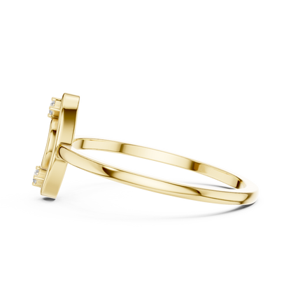 Modern Oval Shape Lab Grown Diamond Ring